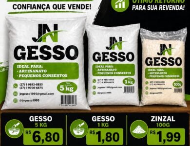 JN Gesso: Qualidade que constrói, confiança que vende!